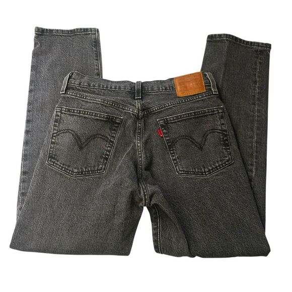 Levi’s Premium Fit Button Fly 501 Faded washed Black Ankle High Rise size 27 - Picture 5 of 12